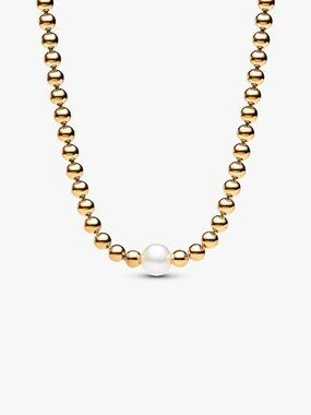 Pandora FINAL SALE - Treated Freshwater Cultured Pearl & Beads Collier Necklace